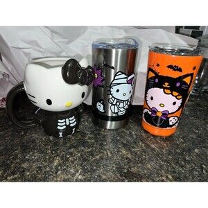 Hello Kitty halloween tumbler and mug bundle